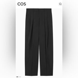 COS Relaxed Tailored Wool Wide-leg Trousers Pants